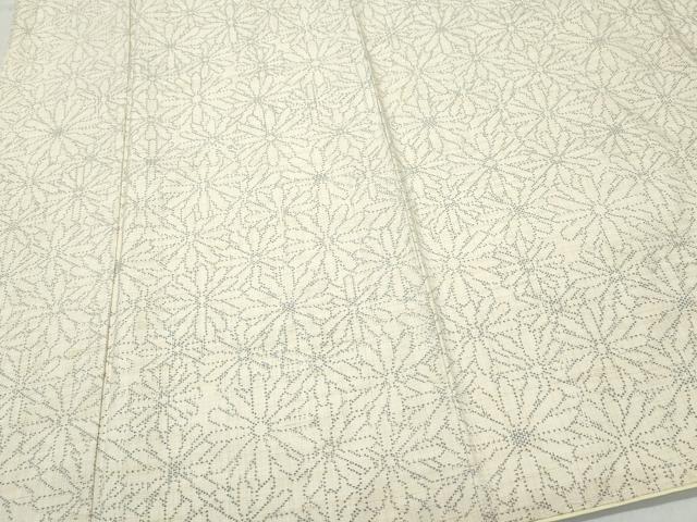 平和屋着物●上質な紬　菊尽くし　正絹　逸品　CAAT7122vf