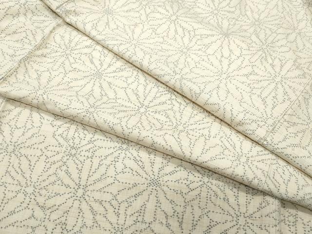 平和屋着物●上質な紬　菊尽くし　正絹　逸品　CAAT7122vf