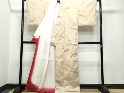 平和屋着物●京の名門・菱屋六右ェ門 紬 大名行列 正絹 逸品 CAAT7124vf