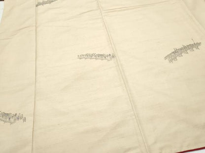 平和屋着物●京の名門・菱屋六右ェ門 紬 大名行列 正絹 逸品 CAAT7124vf