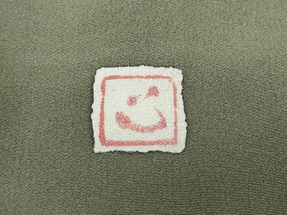 平和屋着物●ろう彩工芸 奥村一心 訪問着 草木文 暈し染め 正絹 逸品 CAAT7131vf