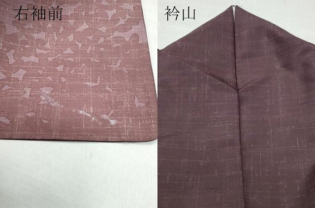 平和屋着物●訪問着 紬地 舞葉文 正絹 逸品 CAAT7153vf