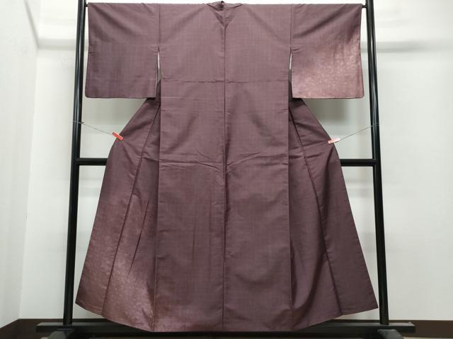 平和屋着物●訪問着 紬地 舞葉文 正絹 逸品 CAAT7153vf