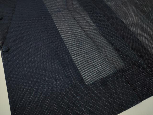 平和屋着物▽道長コート スリーシーズン 春夏秋 塵除け 紗 抽象文 正絹 逸品 CAAT7290vp