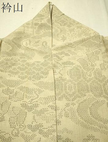 平和屋着物＊夏物 結城紬 夏結城 100亀甲 人物風景文 正絹 逸品 CAAT7308vp