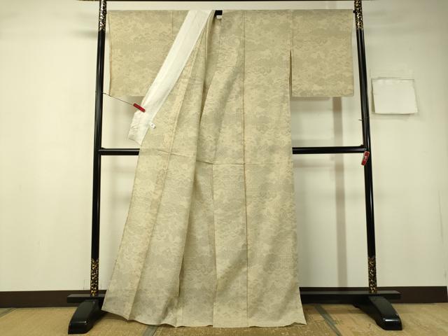 平和屋着物＊夏物 結城紬 夏結城 100亀甲 人物風景文 正絹 逸品 CAAT7308vp