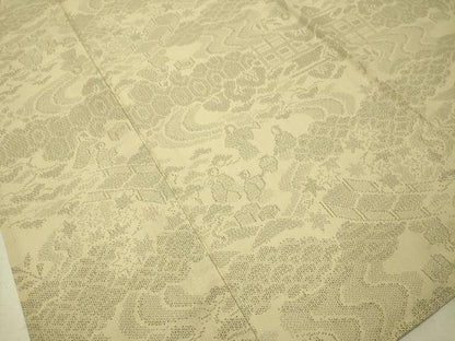 平和屋着物＊夏物 結城紬 夏結城 100亀甲 人物風景文 正絹 逸品 CAAT7308vp