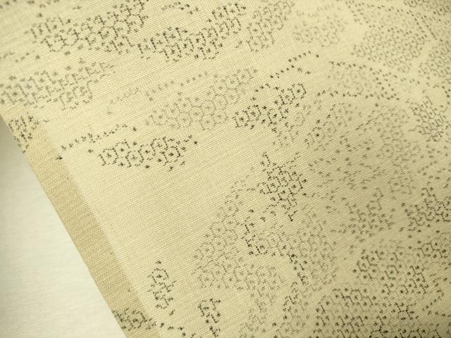 平和屋着物＊夏物 結城紬 夏結城 100亀甲 人物風景文 正絹 逸品 CAAT7308vp