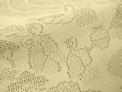 平和屋着物＊夏物 結城紬 夏結城 100亀甲 人物風景文 正絹 逸品 CAAT7308vp