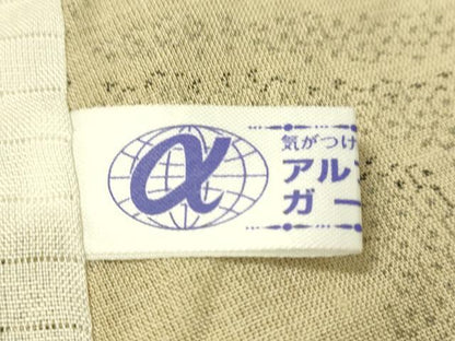 平和屋着物＊夏物 結城紬 夏結城 100亀甲 人物風景文 正絹 逸品 CAAT7308vp