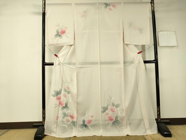 平和屋着物＊夏物 訪問着 絽 友禅 草花文 正絹 逸品 未使用 CAAT7352vp