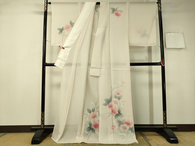 平和屋着物＊夏物 訪問着 絽 友禅 草花文 正絹 逸品 未使用 CAAT7352vp