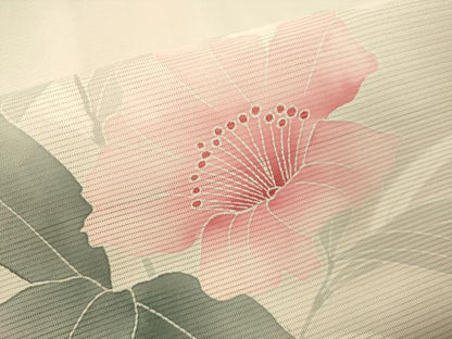 平和屋着物＊夏物 訪問着 絽 友禅 草花文 正絹 逸品 未使用 CAAT7352vp
