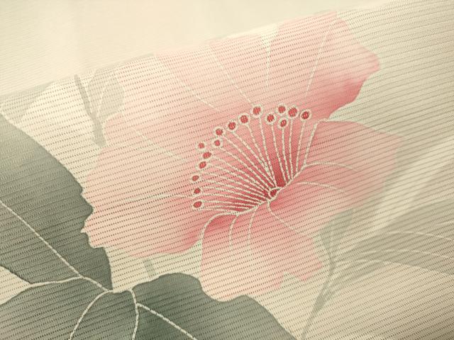 平和屋着物＊夏物 訪問着 絽 友禅 草花文 正絹 逸品 未使用 CAAT7352vp