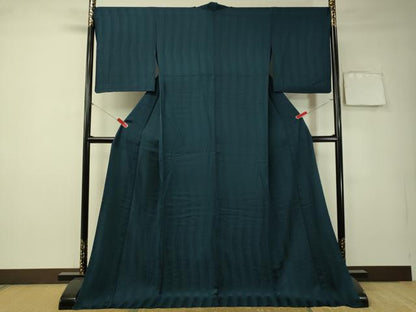 平和屋着物▽上質な色無地 単衣 吉祥間道地紋 褐返色 正絹 逸品 CAAT7394vp
