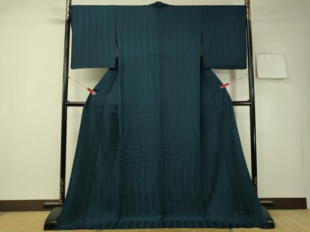 平和屋着物▽上質な色無地 単衣 吉祥間道地紋 褐返色 正絹 逸品 CAAT7394vp