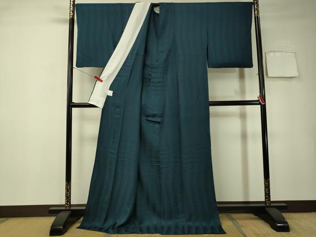 平和屋着物▽上質な色無地 単衣 吉祥間道地紋 褐返色 正絹 逸品 CAAT7394vp