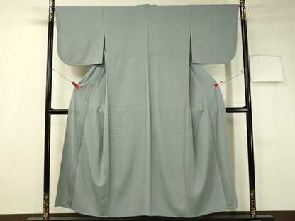 平和屋着物▽色無地 単衣 浅縹色 鬼しぼ縮緬 洗える着物 CAAT7477vp