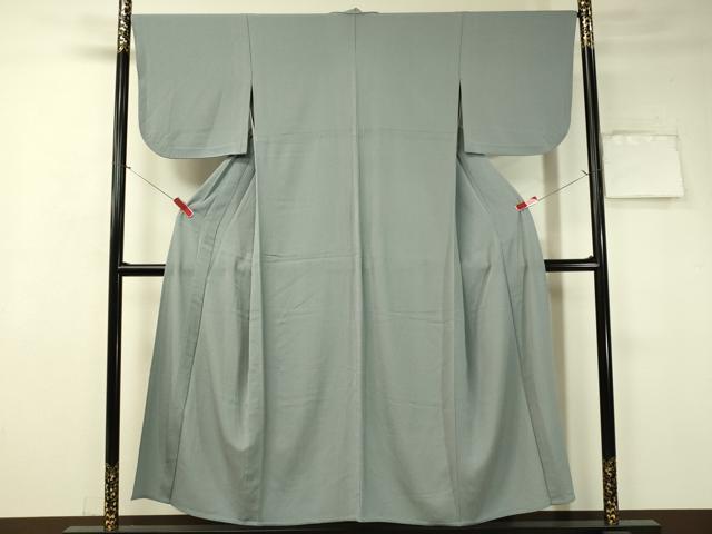 平和屋着物▽色無地 単衣 浅縹色 鬼しぼ縮緬 洗える着物 CAAT7477vp