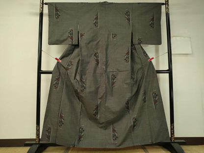 平和屋着物●本場大島紬 9マルキ 吉祥文 正絹 逸品 CAAT7553vp