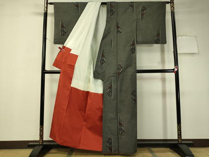 平和屋着物●本場大島紬 9マルキ 吉祥文 正絹 逸品 CAAT7553vp