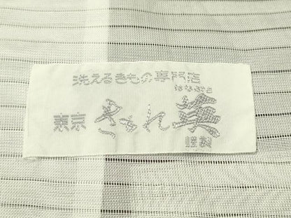 平和屋着物＊夏物 洗える最高級着物 ＜英＞はなぶさ謹製 色無地 変わり絽 紫苑色 CAAT7594vp