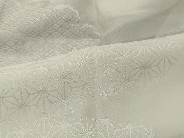 平和屋着物■長襦袢 無双仕立て 雲取り吉祥地紋 正絹 逸品 CAAT7838oy