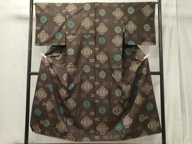 平和屋着物●本場村山大島紬 正倉院花文 正絹 逸品 未使用 CAAT7908oy