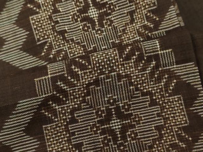 平和屋着物●本場村山大島紬 正倉院花文 正絹 逸品 未使用 CAAT7908oy