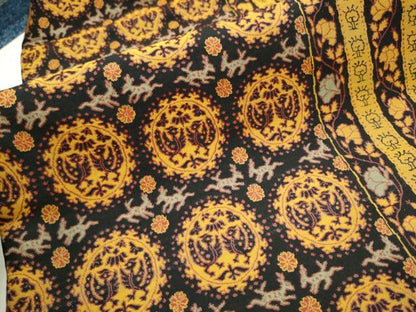 平和屋着物●全通柄　九寸名古屋帯　向かい鳥鳳凰文　正絹　逸品　CAAT8011hy