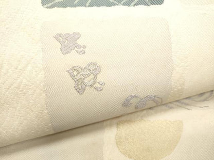 平和屋着物●六通柄袋帯 風雅 金銀糸 正絹 逸品 CAAT8053hy