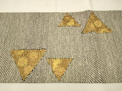 平和屋着物●六通柄袋帯 唐織 鳳凰花文 金糸 正絹 逸品 CAAT8064hy