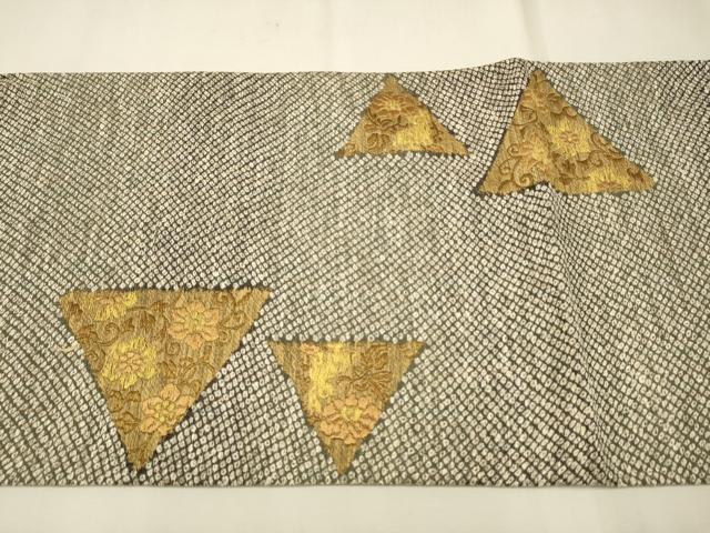 平和屋着物●六通柄袋帯 唐織 鳳凰花文 金糸 正絹 逸品 CAAT8064hy