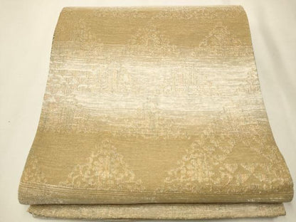 平和屋着物●六通柄袋帯 唐織 鳳凰花文 金糸 正絹 逸品 CAAT8064hy