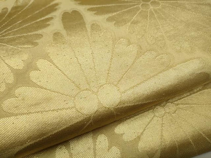 平和屋着物●西陣 川島織物 六通柄 本袋帯 七宝花文 金糸 正絹 逸品 CAAT8147hy