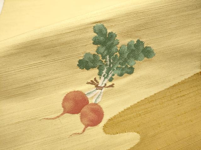 平和屋着物●八寸名古屋帯 紬地 成物 正絹 逸品 CAAT8164hy