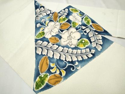 平和屋着物●九寸名古屋帯 辻が花 鬼しぼ縮緬 正絹 逸品 CAAT8327hy