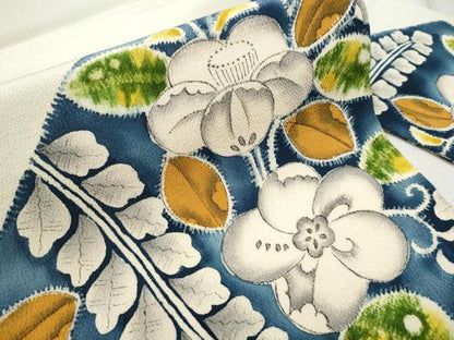 平和屋着物●九寸名古屋帯 辻が花 鬼しぼ縮緬 正絹 逸品 CAAT8327hy
