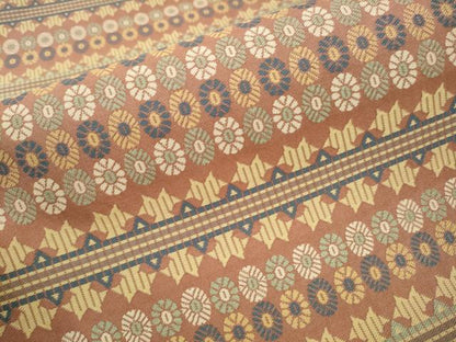 平和屋着物●九寸開き名古屋帯 紹巴 いちご錦 正絹 逸品 CAAT8379hy