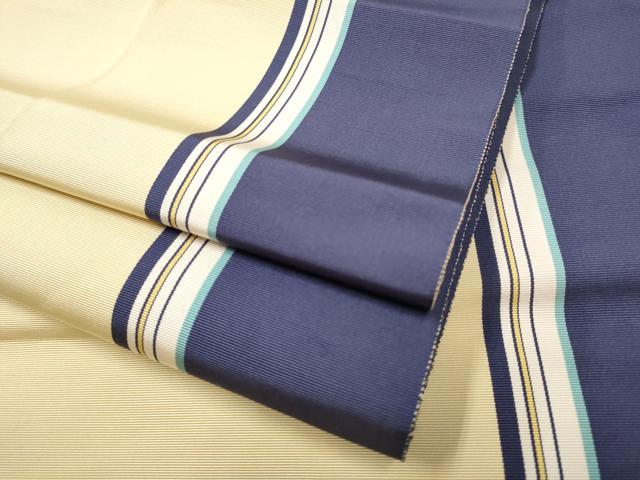 平和屋着物●本場筑前博多織 八寸名古屋帯 間道 正絹 逸品 CAAT8381hy