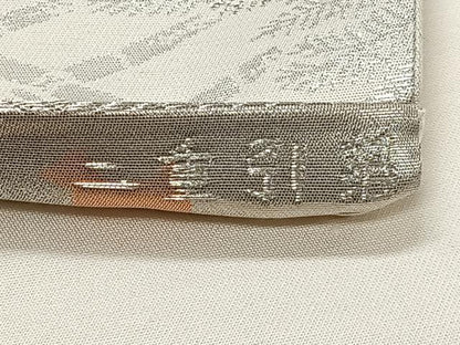 平和屋着物◎六通柄袋帯 古京にしき 風景文 二重引箔 正絹 逸品 CAAT8765kb