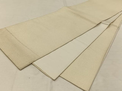 平和屋着物◎全通柄袋帯 霞文 銀通し地 正絹 逸品 CAAT8973qv