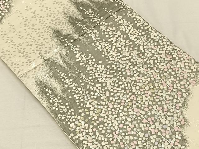 平和屋着物◎六通柄袋帯 唐織 草花文 金銀糸 正絹 逸品 CAAT8982qv