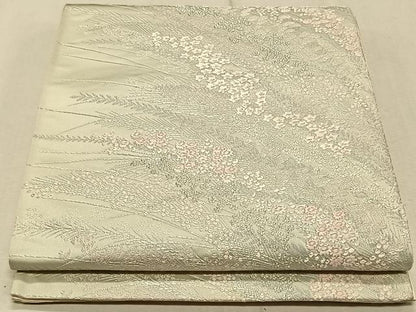 平和屋着物◎六通柄袋帯 唐織 草花文 正絹 逸品 CAAT9037qv