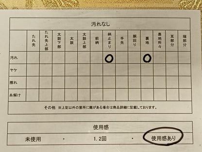 平和屋着物◎六通柄袋帯 亀甲花文 金銀糸 正絹 逸品 CAAT9125qv