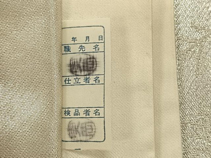 平和屋着物◎六通柄袋帯 孔雀文 金銀糸 正絹 逸品 CAAT9129qv