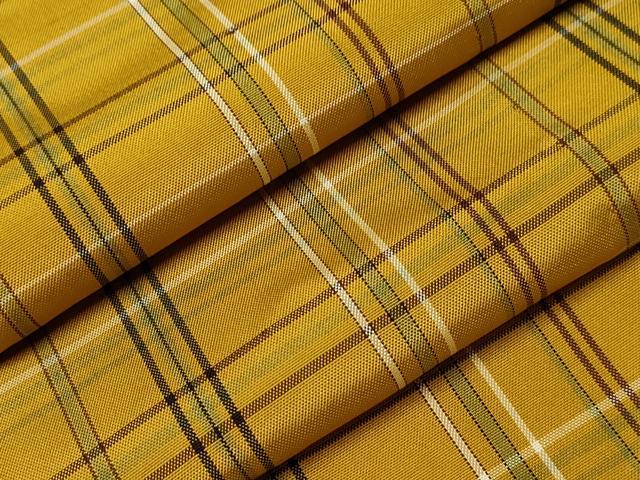 平和屋着物▽本場縞大島紬 単衣 格子柄 正絹 逸品 CAAT9202dy