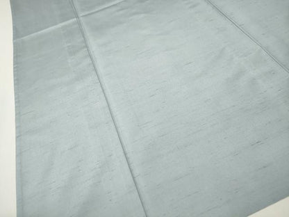 平和屋着物▽白山紬　色無地　単衣　千草鼠色　正絹　逸品　CAAT9203dy