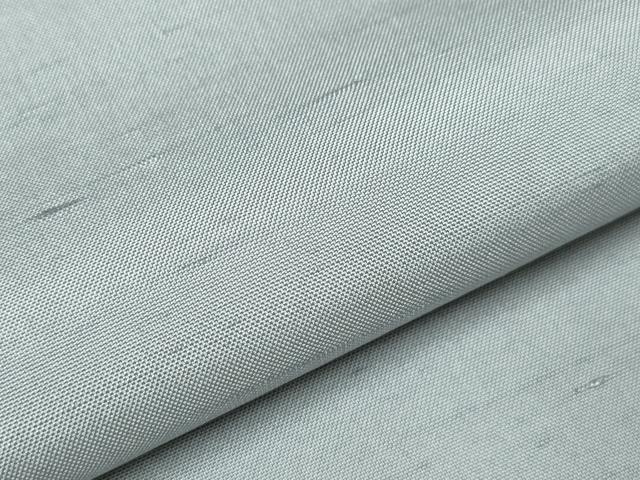 平和屋着物▽白山紬　色無地　単衣　千草鼠色　正絹　逸品　CAAT9203dy