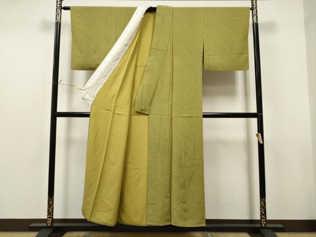 平和屋着物▽上質な小紋　単衣　吉祥文　正絹　逸品　CAAT9205dy